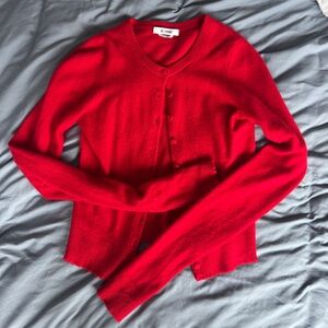 RE/DONE cashmere crewneck cardigan